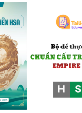 Bộ đề thực chiến HSA chuẩn cấu trúc mới 2026 Empire Team PDF